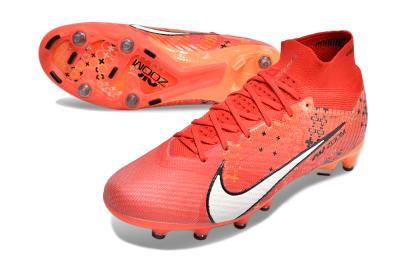 Nike Air Zoom Mercurial Superfly 9 Elite AG High-Tops Football Boots - Red/White/Black