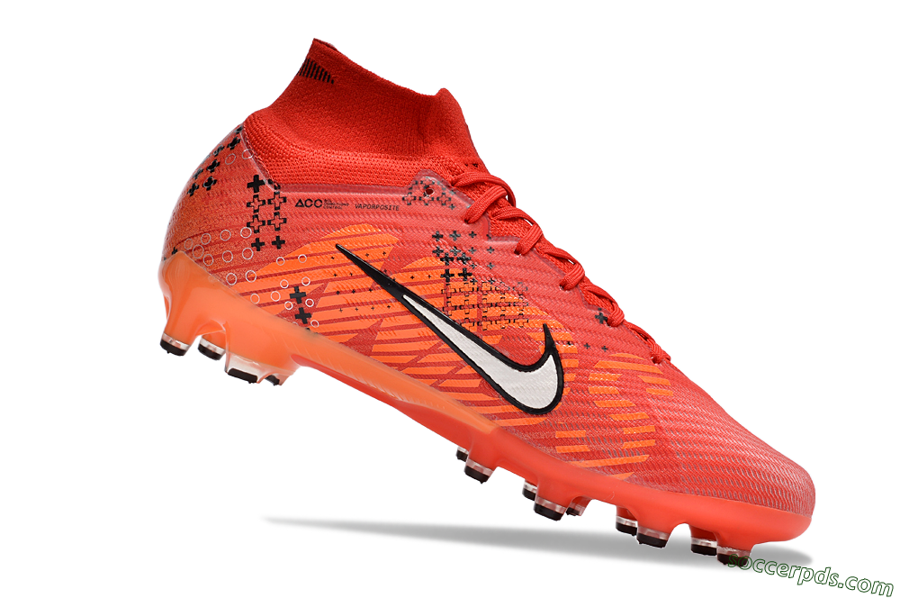 Nike Air Zoom Mercurial Superfly 9 Elite AG High-Tops Football Boots - Red/White/Black 4