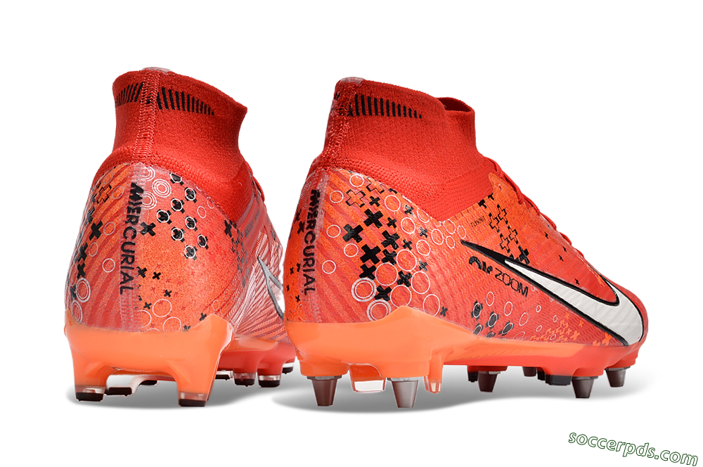 Nike Air Zoom Mercurial Superfly 9 Elite AG High-Tops Football Boots - Red/White/Black 6