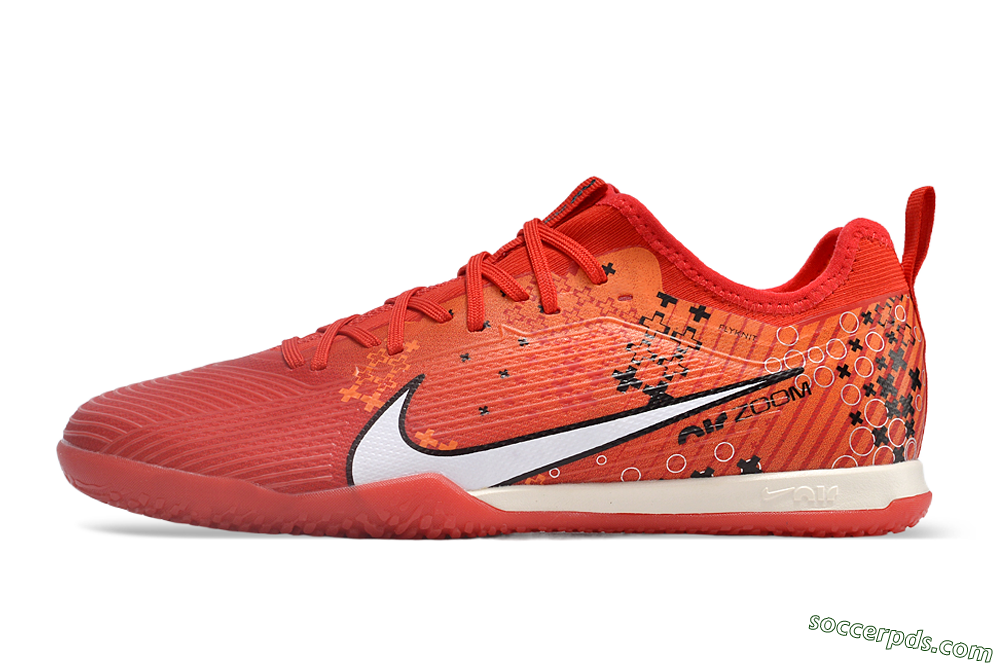 Nike Air Zoom Mercurial Vapor 15 Pro IC Low-Tops Football Shoes - Red/White/Black 2