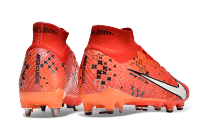Nike Air Zoom Mercurial Superfly 9 Elite SG High-Tops Football Boots - Red/White/Black