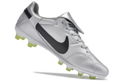 Nike The Premier 3 FG Low-Tops Football Boots - Silver/Black/Yellow