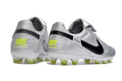 Nike The Premier 3 FG Low-Tops Football Boots - Silver/Black/Yellow