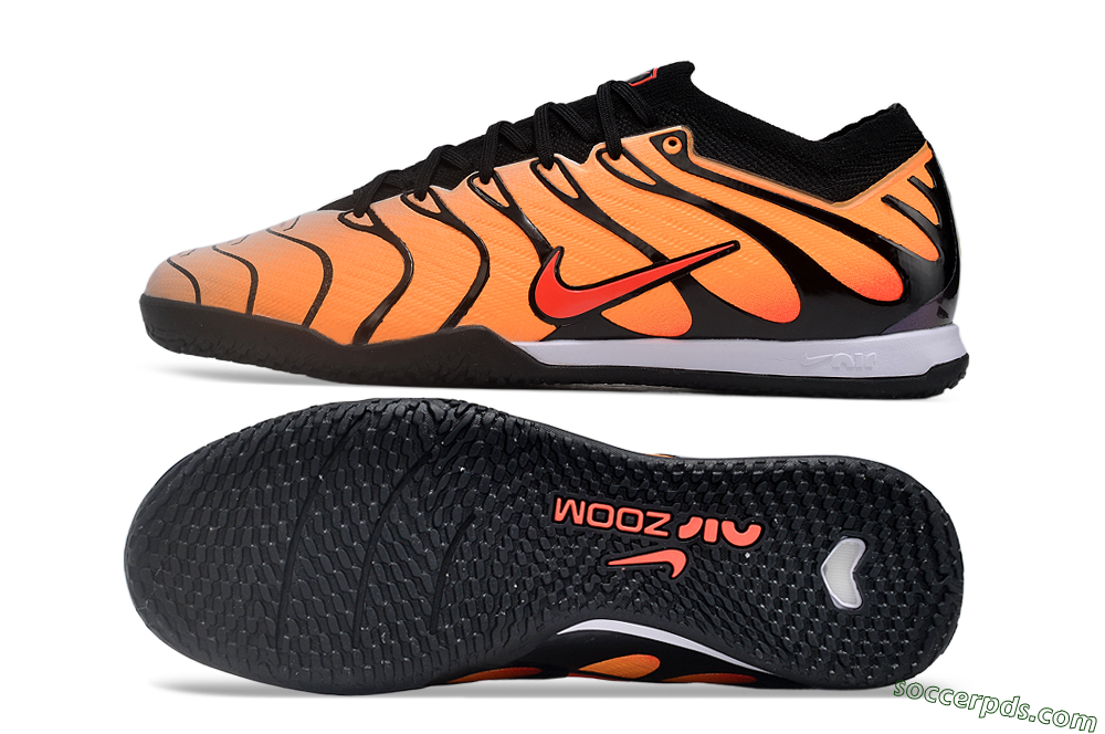 Nike Air Zoom Mercurial Vapor 15 Elite IC Low-Tops Football Shoes - Yellow/Black/Red 0