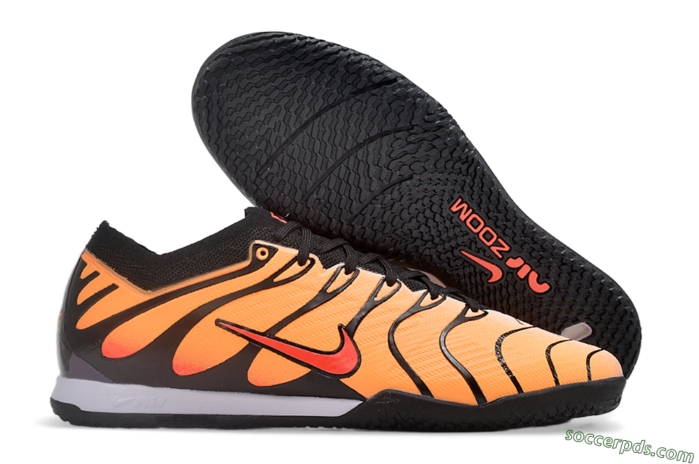 Nike Air Zoom Mercurial Vapor 15 Elite IC Low-Tops Football Shoes - Yellow/Black/Red 1