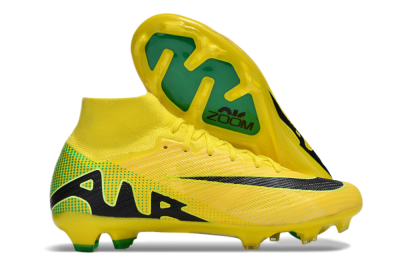 Nike Air Zoom Mercurial Superfly 9 Elite FG High-Tops Football Boots - Yellow/Black/Green