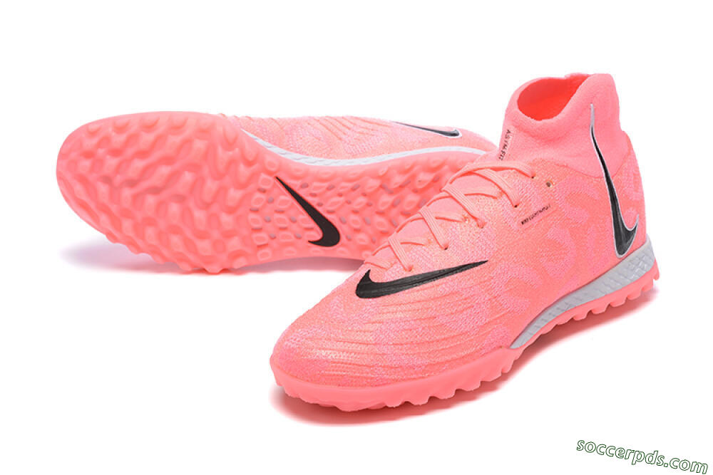Nike Phantom Luna Elite TF High-Tops Football Shoes - Pink/Black/White 3