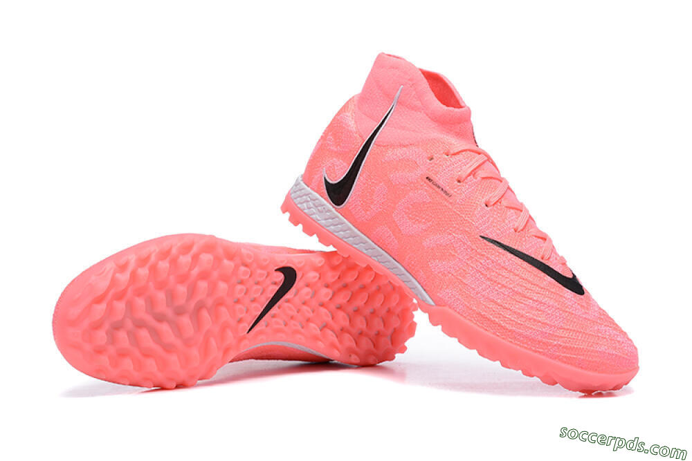 Nike Phantom Luna Elite TF High-Tops Football Shoes - Pink/Black/White 4