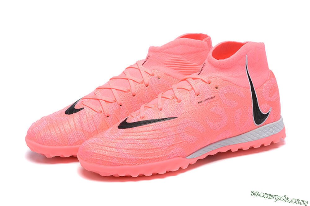 Nike Phantom Luna Elite TF High-Tops Football Shoes - Pink/Black/White 5