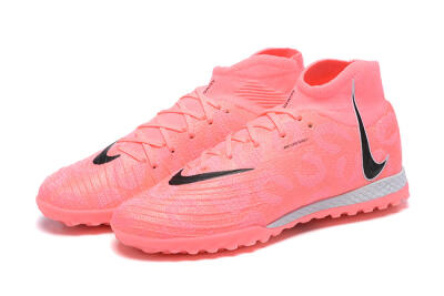 Nike Phantom Luna Elite TF High-Tops Football Shoes - Pink/Black/White