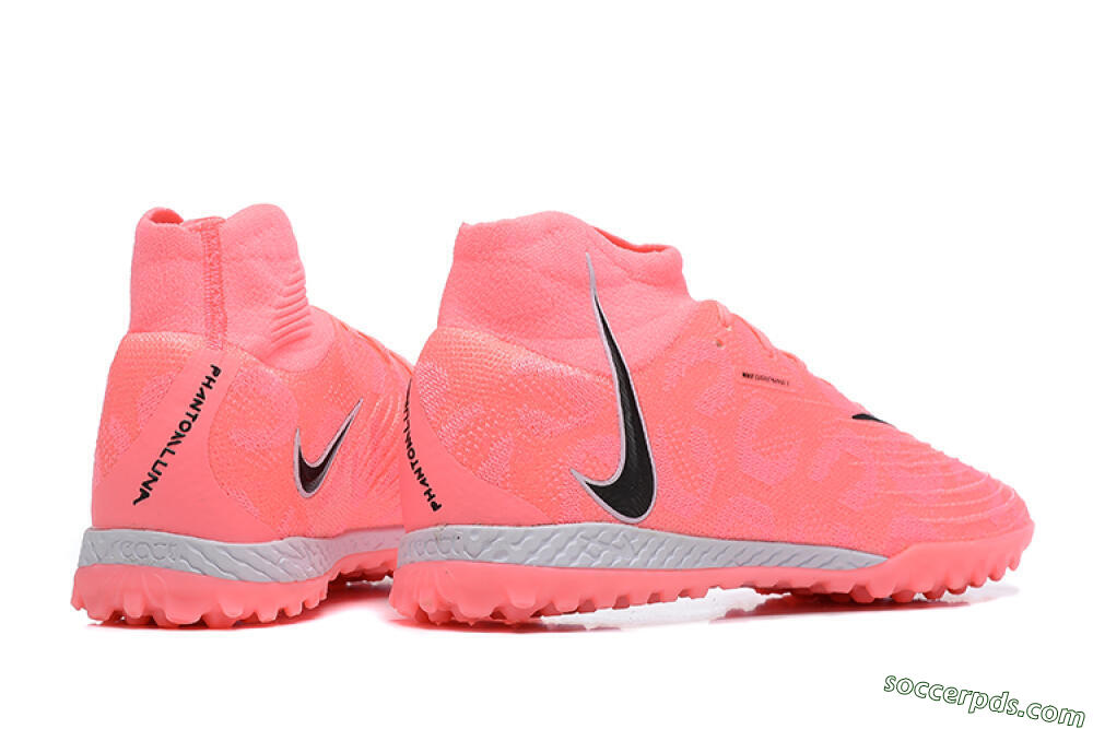 Nike Phantom Luna Elite TF High-Tops Football Shoes - Pink/Black/White 9