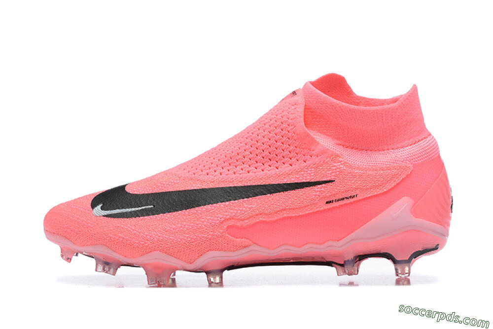 Nike Phantom GX Elite DF Link FG High-Tops Football Boots - Pink/Black/White 2