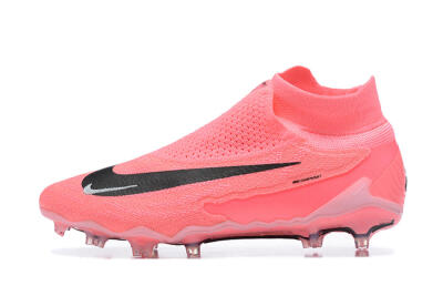 Nike Phantom GX Elite DF Link FG High-Tops Football Boots - Pink/Black/White