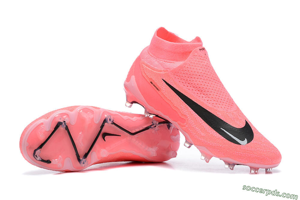 Nike Phantom GX Elite DF Link FG High-Tops Football Boots - Pink/Black/White 4