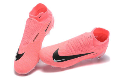 Nike Phantom GX Elite DF Link FG High-Tops Football Boots - Pink/Black/White