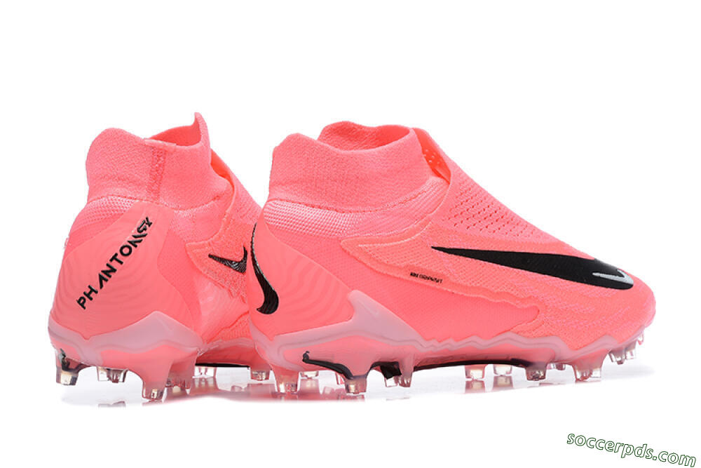 Nike Phantom GX Elite DF Link FG High-Tops Football Boots - Pink/Black/White 9