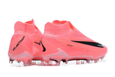 Nike Phantom GX Elite DF Link FG High-Tops Football Boots - Pink/Black/White