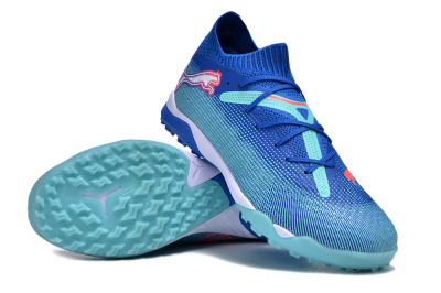 Puma Future Ultimate TF Low-Tops Football Shoes - Blue/Jade/Red