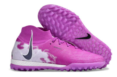 Nike Phantom Luna Elite NU TF High-Tops Football Shoes - Purple/White/Black