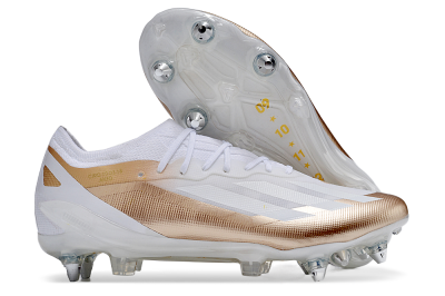 Adidas X Crazyfast.1 SG Low-Tops Football Boots - White/Gold/Silver