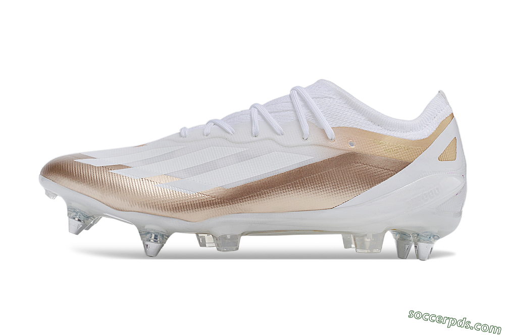 Adidas X Crazyfast.1 SG Low-Tops Football Boots - White/Gold/Silver 2