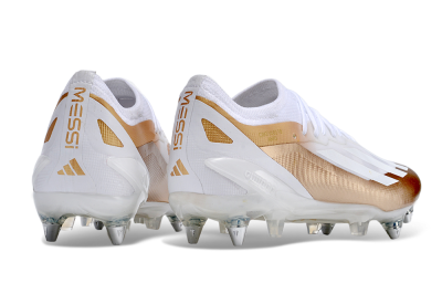 Adidas X Crazyfast.1 SG Low-Tops Football Boots - White/Gold/Silver