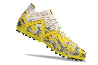 Puma Future Ultimate MG Low-Tops Football Boots - White/Yellow/Black/Grey
