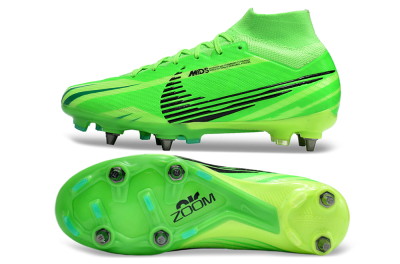 Nike Air Zoom Mercurial Superfly 9 Elite SG High-Tops Football Boots - Green/Black/Yellow