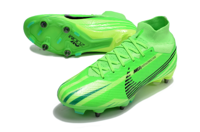 Nike Air Zoom Mercurial Superfly 9 Elite SG High-Tops Football Boots - Green/Black/Yellow