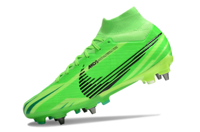 Nike Air Zoom Mercurial Superfly 9 Elite SG High-Tops Football Boots - Green/Black/Yellow
