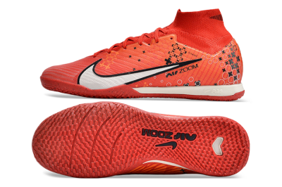 Nike Air Zoom Mercurial Superfly 9 Elite IC High-Tops Football Shoes - Red/White/Black