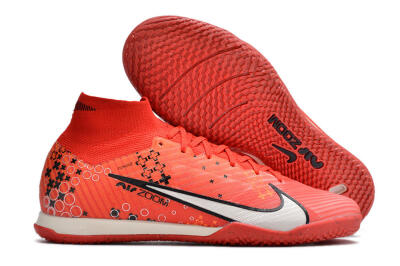Nike Air Zoom Mercurial Superfly 9 Elite IC High-Tops Football Shoes - Red/White/Black
