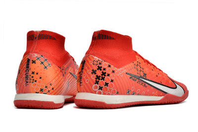 Nike Air Zoom Mercurial Superfly 9 Elite IC High-Tops Football Shoes - Red/White/Black