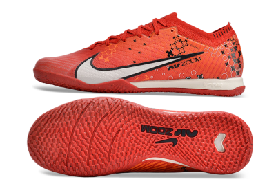 Nike Air Zoom Mercurial Vapor 15 Elite IC Low-Tops Football Shoes - Red/White/Black