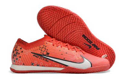 Nike Air Zoom Mercurial Vapor 15 Elite IC Low-Tops Football Shoes - Red/White/Black