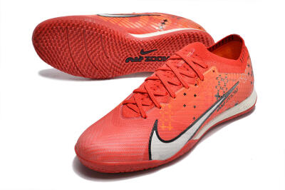 Nike Air Zoom Mercurial Vapor 15 Elite IC Low-Tops Football Shoes - Red/White/Black