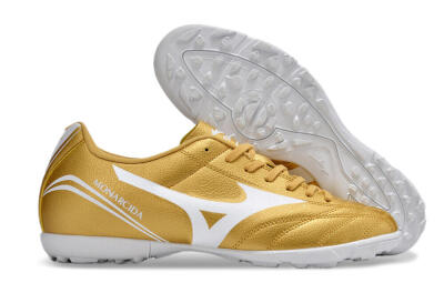 Mizuno Monarcida Neo Ckassic TF Low-Tops Football Shoes - Gold/White