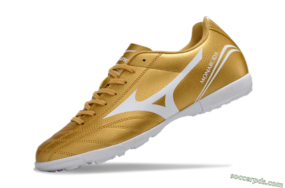 Mizuno Monarcida Neo Ckassic TF Low-Tops Football Shoes - Gold/White 5