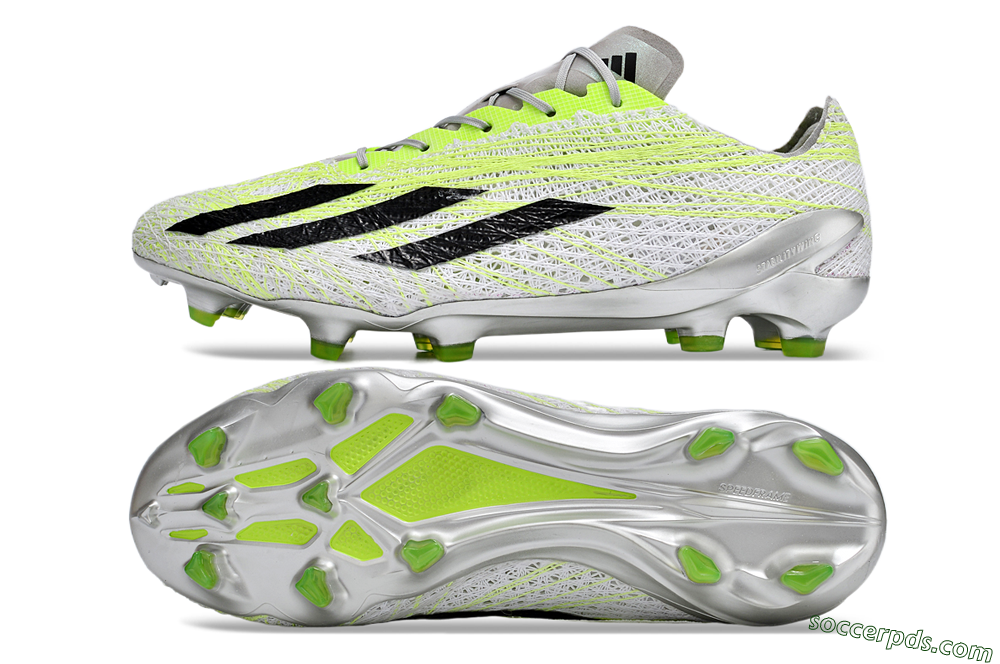 Adidas X Crazyfast+ Strung FG Low-Tops Football Boots - Yellow/White/Black 0