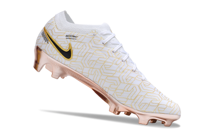 Nike Air Zoom Mercurial Vapor 15 Elite FG Low-Tops Football Boots - White/Gold/Black