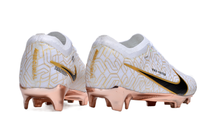 Nike Air Zoom Mercurial Vapor 15 Elite FG Low-Tops Football Boots - White/Gold/Black