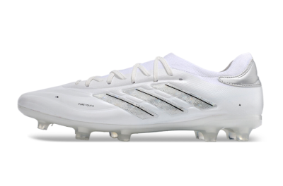 Adidas Copa Pure 2+ FG Low-Tops Football Boots - White/Silver/Black