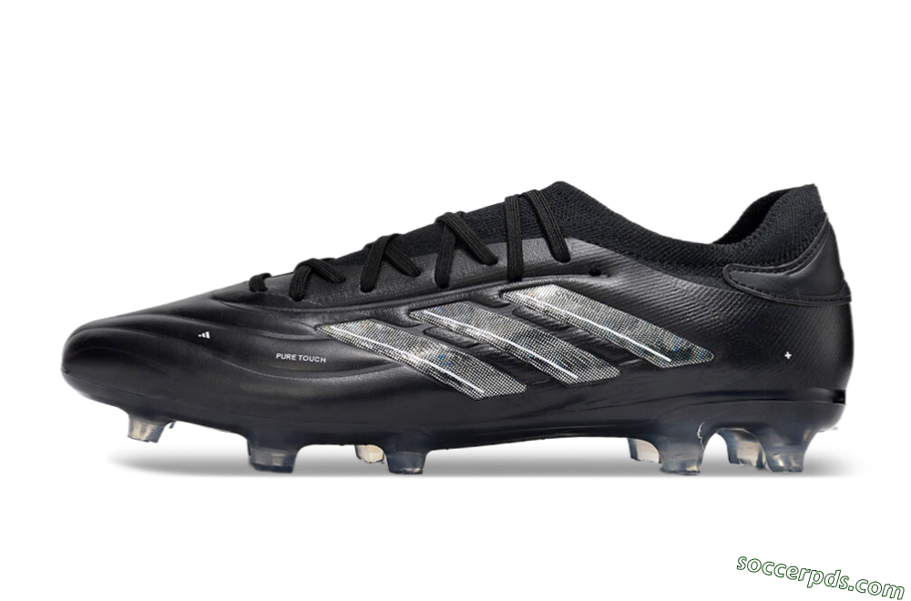Adidas Copa Pure 2+ FG Low-Tops Football Boots - Black/Silver/White 2