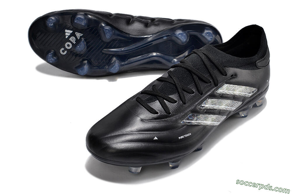 Adidas Copa Pure 2+ FG Low-Tops Football Boots - Black/Silver/White 3