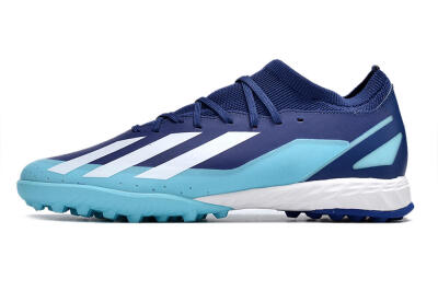 Adidas X Crazyfast.3 TF Low-Tops Football Shoes - Blue/Jade/White
