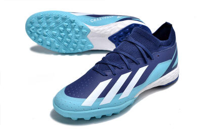 Adidas X Crazyfast.3 TF Low-Tops Football Shoes - Blue/Jade/White