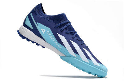 Adidas X Crazyfast.3 TF Low-Tops Football Shoes - Blue/Jade/White