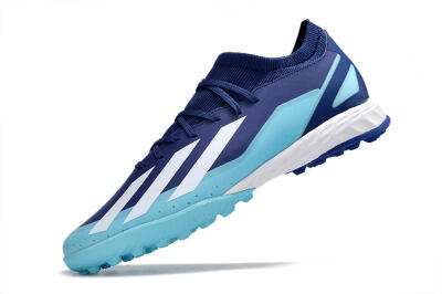 Adidas X Crazyfast.3 TF Low-Tops Football Shoes - Blue/Jade/White