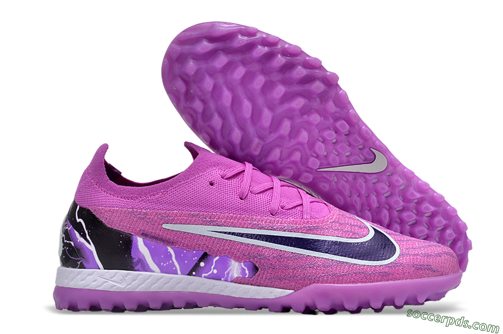 Nike Phantom GX Elite TF Low-Tops Football Shoes - Purple/Black/White 1