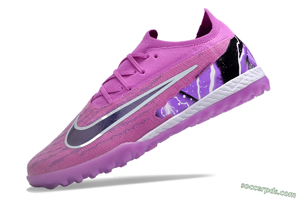 Nike Phantom GX Elite TF Low-Tops Football Shoes - Purple/Black/White 5